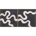 Livabliss Rubans Modern Framed Art Set Of 2
