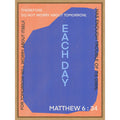 Live Each Day Scripture By Little Dean Framed Canvas Wall Art Print