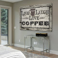 Live Laugh Love Coffee Gallery Wrapped Canvas