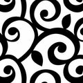 Liverpool Black And White Vinyl 32.7 Foot X 20.5 Inch Classic Scroll Wallpaper