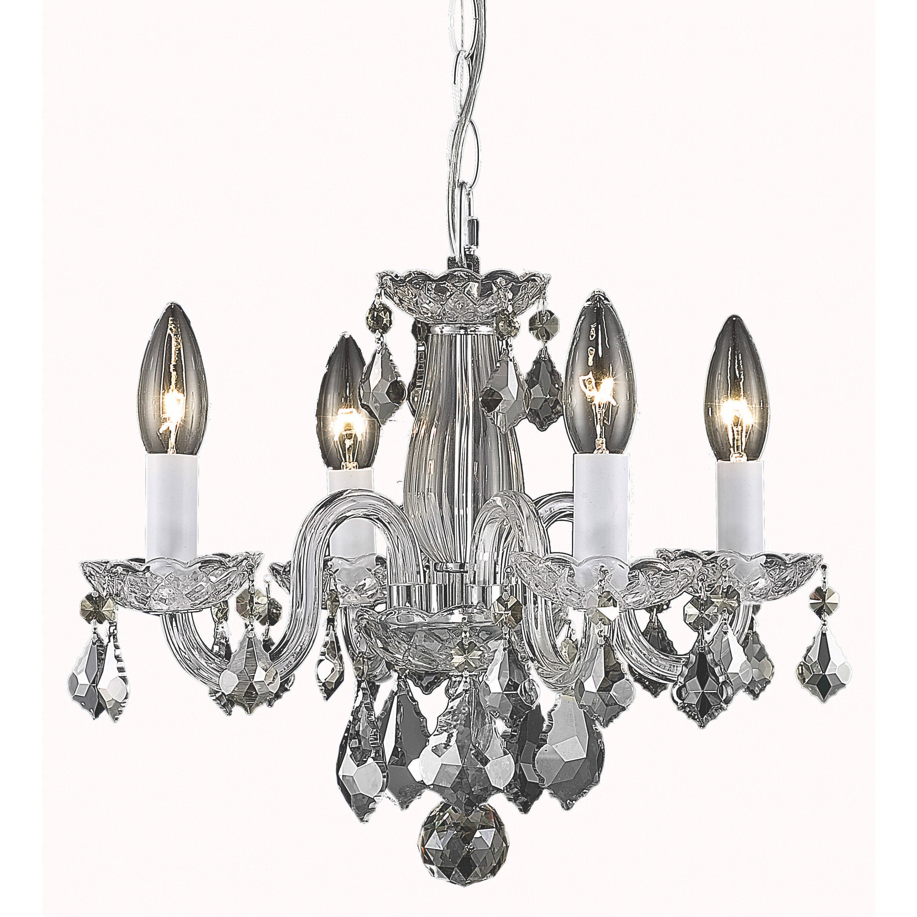 Living District Azalea Collection Chrome 4 Light Pendant