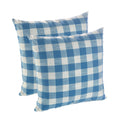 Liza Check 18 In. X 18 In. Decorative Throw Pillows Set Of 2