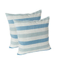 Liza Stripe 18 In. X 18 In. Decorative Throw Pillows Set Of 2