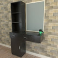 Lock Wall Vertical Beauty Salon Table Black