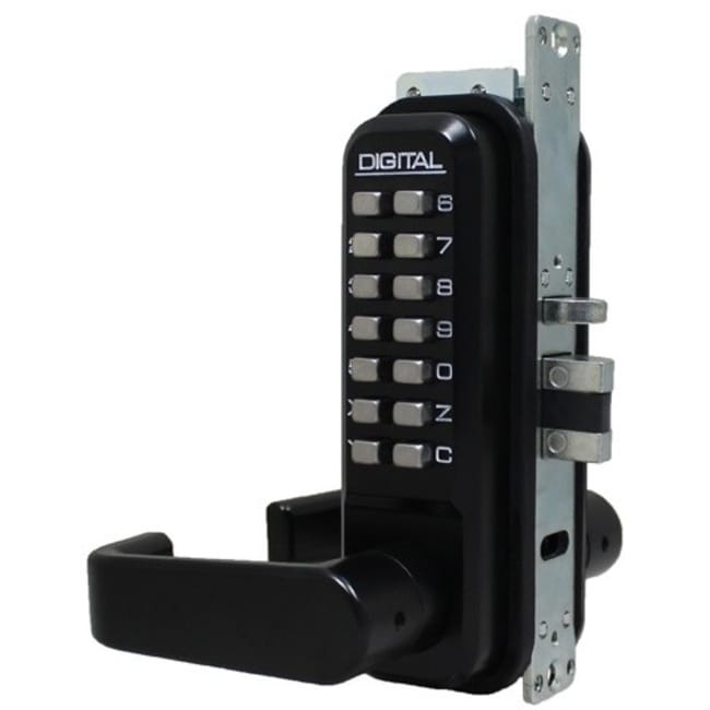 Lockey Mechanical Keyless Narrow Stile Lever Lock