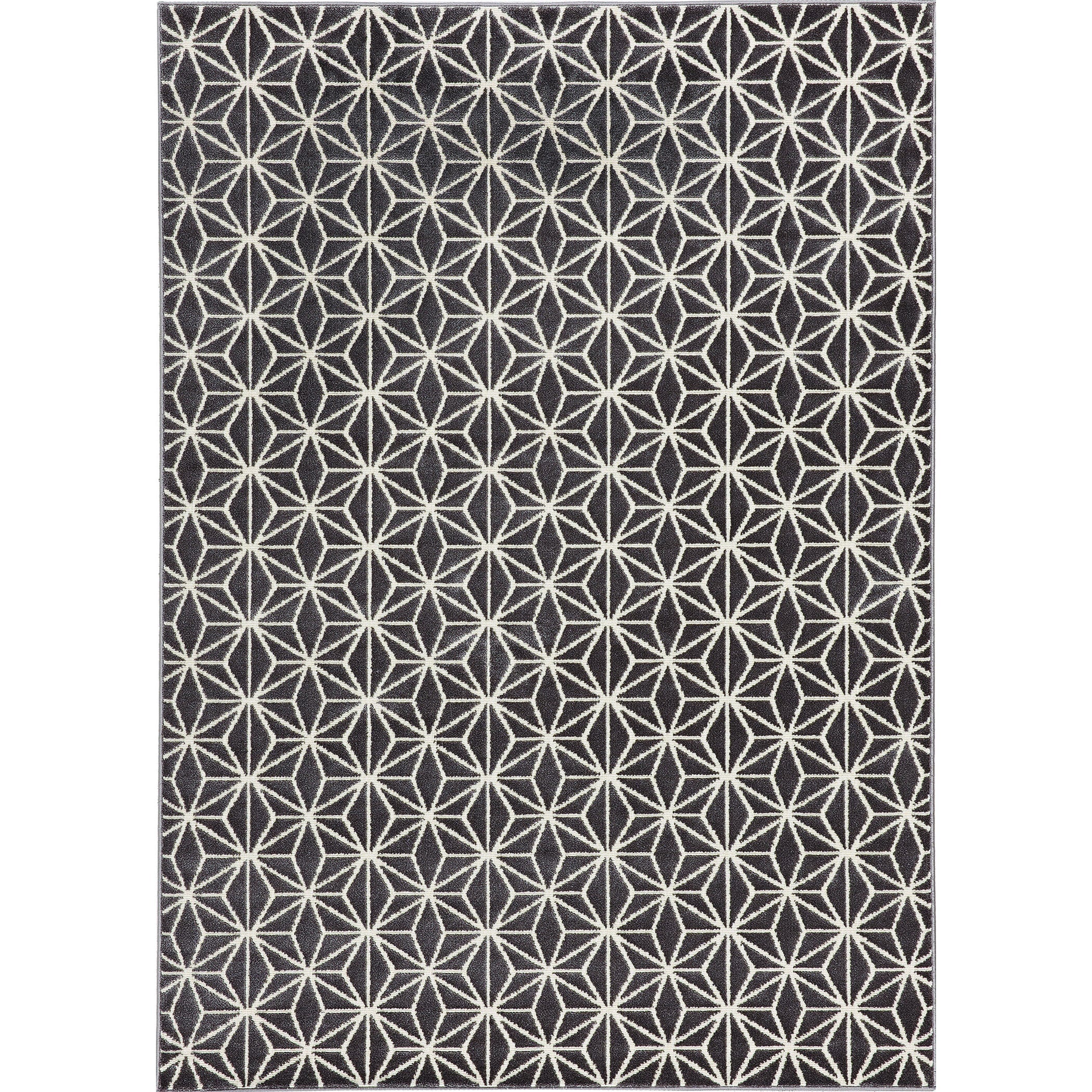 Loft Modern Geometric Star Grey Rug
