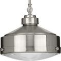 Loftin Collection Brushed Nickel One Light Pendant 6.3 X 18.11 X 18.11