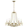 Lombard 5 Light Chandelier In Noble Brass