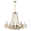 Lombard 8 Light Chandelier In Noble Brass