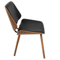 Lombardi Mid Century Modern Upholstered Dining Accent Chair Set Of 2