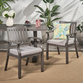Lombok Outdoor Modern Aluminum Dining Chair With Cushion Set Of 2 By Christopher Knight Home