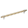 Amerock London 10 1 16 In 256 Mm Center To Center Golden Champagne Polished Chrome Cabinet Pull