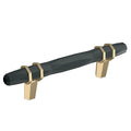 Amerock London 3 3 4 In 96 Mm Center To Center Black Bronze Golden Champagne Cabinet Pull