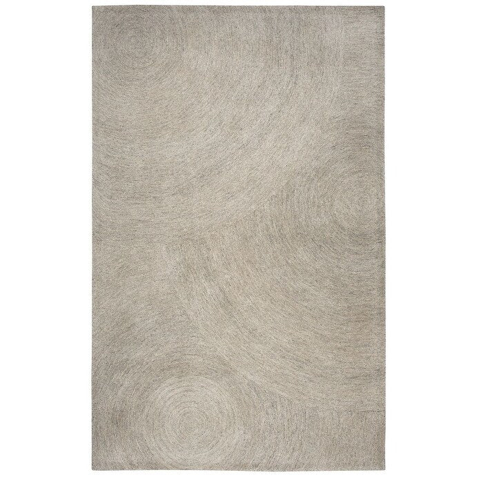 London Abstract Swirl Wool Hand Tufted Rug