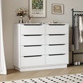 Long Dresser With 8 Drawers 47.2 W Wooden Dressers Chest Of 8 Drawers Large Capacity Clothing Storage Cabinet