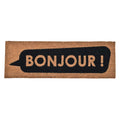 Long Front Door Mat Bonjour Rug 30X10 Black