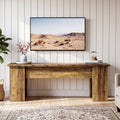 63 Inch Long Wooden Media Console Television Stands For Living Room