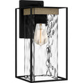 Longwood 1 Light Outdoor Wall Mount In Matte Black