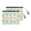 Looking Sharp Cosmetic Pouches Set Of 2