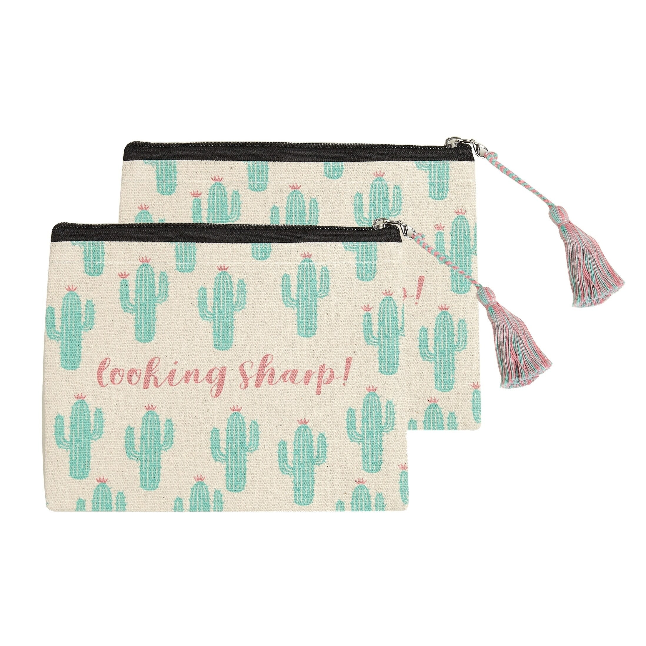 Looking Sharp Cosmetic Pouches Set Of 2