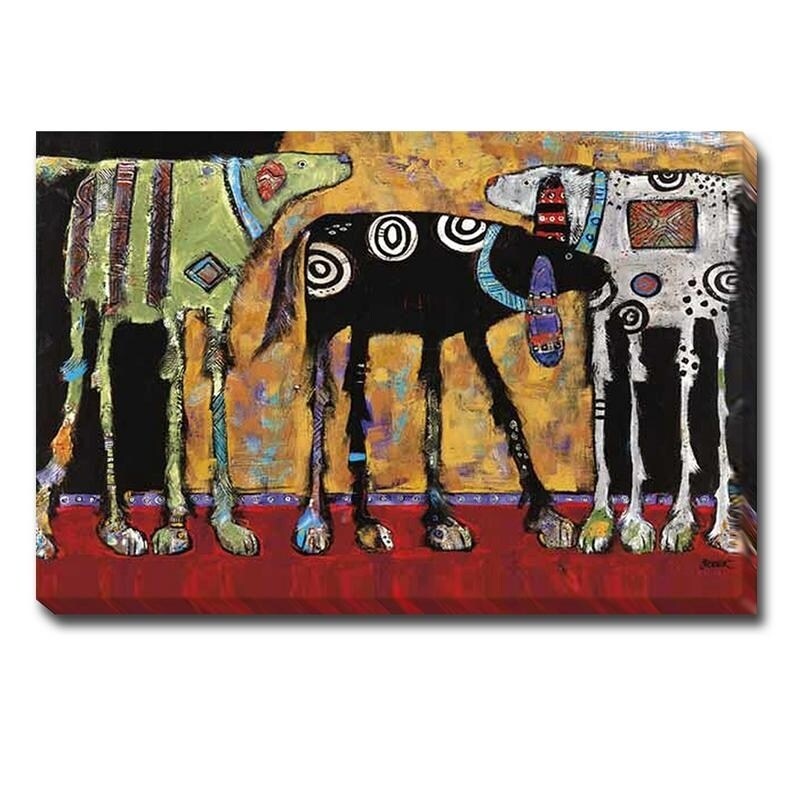 Looking For Trouble By Jenny Foster Oversize Gallery Wrapped Canvas Giclee 32 In X 48 In