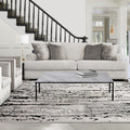 Persian Polypropylene Lisette Modern Contemporary Oriental Area Rug Gray Black Color