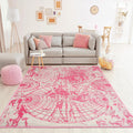 Persian Polypropylene Map Modern Contemporary Oriental Area Rug Beige Gray Color