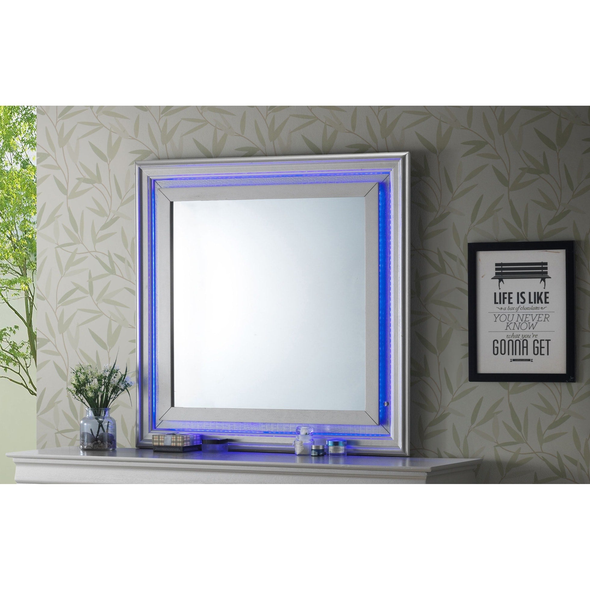 Lorana Led Lighted Bedroom Mirror