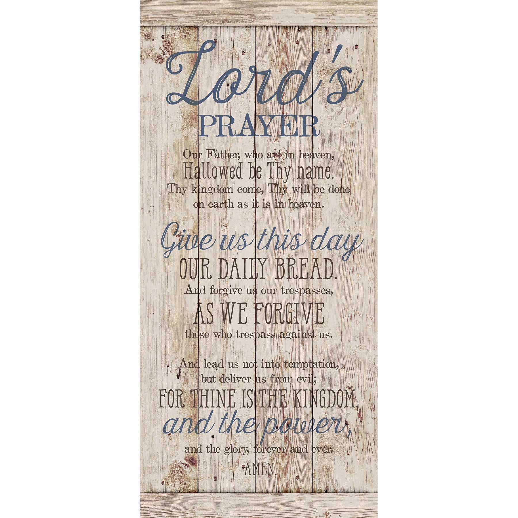Dexsa Lords Prayer New Horizons Wood Plaque