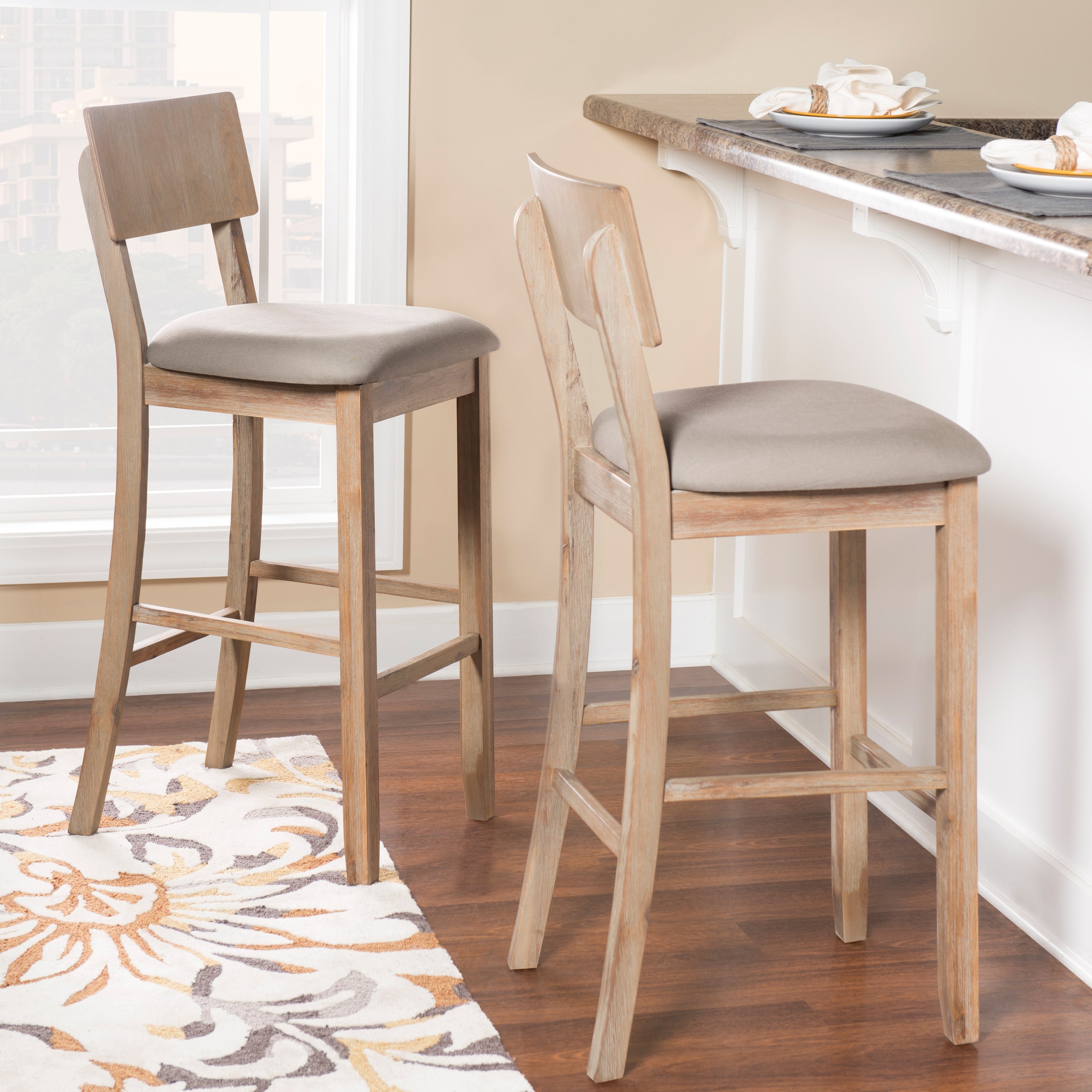 Loren Gray Wash Bar Stool