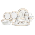 Lorren Home Trends 57 Piece Margaret Bone China Dinnerware Set Service For 8