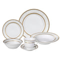 Lorren Home Trends Amelia Porcelain Dinnerware Set Service For 4