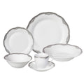 Lorren Home Trends Elizabeth 24 Piece Porcelain Dinnerware Set