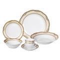 Lorren Home Trends Isabella 24 Piece Porcelain Dinnerware Set