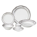 Lorren Home Trends Victoria 24 Piece Porcelain Dinnerware Set