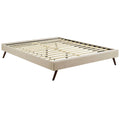 Loryn Queen Bed Frame With Round Splayed Legs