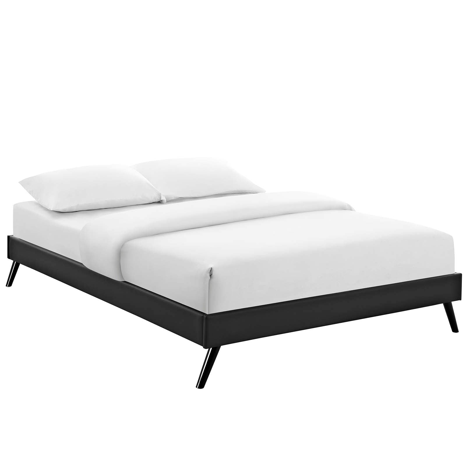 Loryn Queen Bed Frame With Round Splayed Legs
