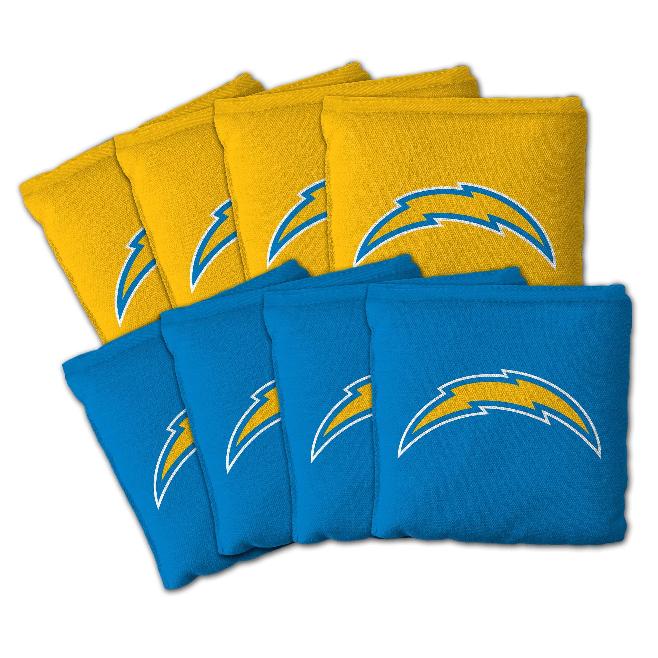Los Angeles Chargers Nfl Dual Sided Pro Stop Slide Cornhole Bags