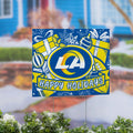 Los Angeles Rams Yard Sign Happy Holidays 24 X 18
