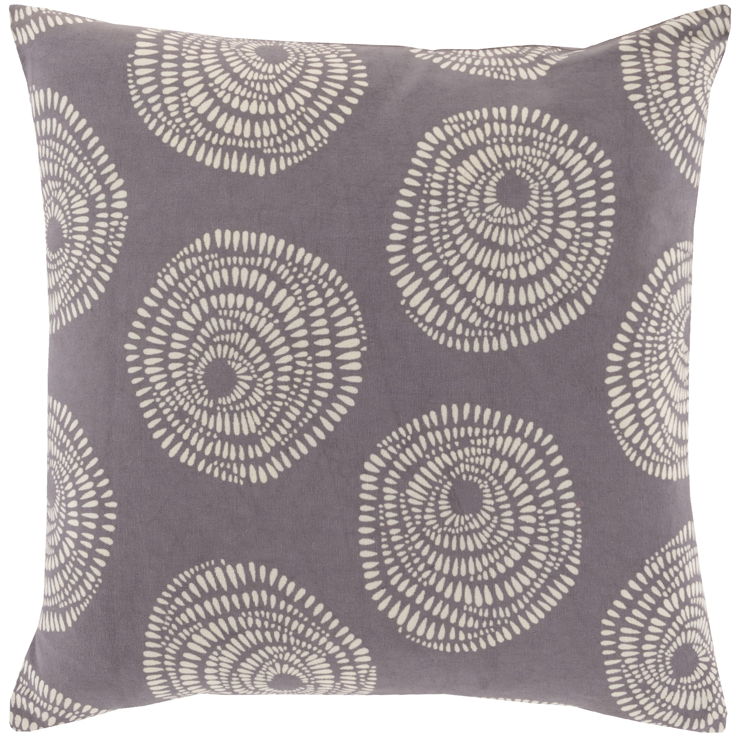 Decorative Cailyn Circles And Dots 22 Inch Throw Pillow