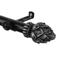 Instyledesign Lotus Adjustable Black Patina Curtain Rod With Finial