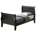 Louis Phillipe Wood Sleigh Bed