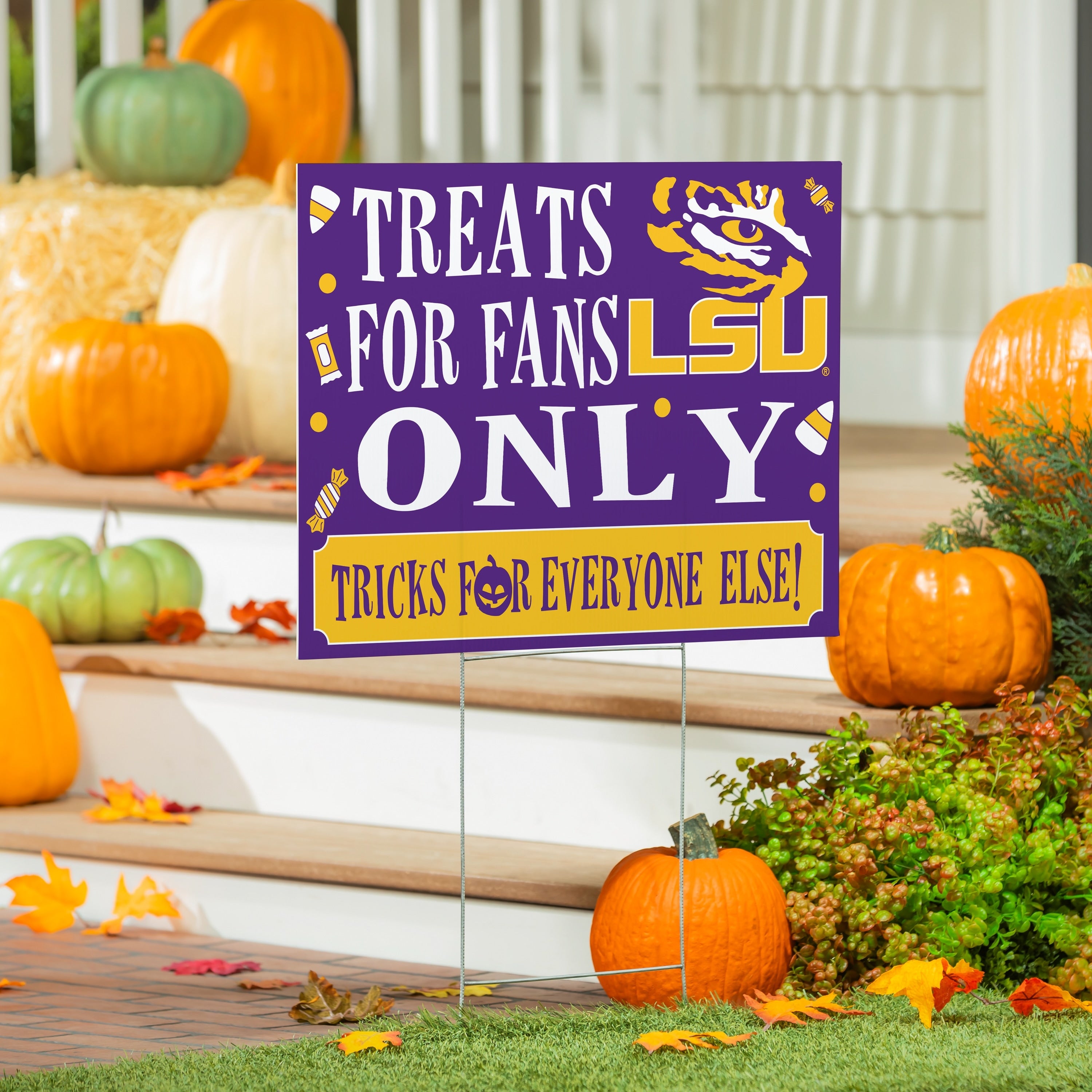 Louisiana State University Yard Sign Halloween Treats For Fans