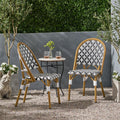Louna Outdoor French Cafe Chairs Set Of 2 By Christopher Knight Home