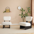 Lounge Chair Accent Chair Padded Chair Set Of 2 With Wood Frame Side Chair Corner Chair Dressing Chair