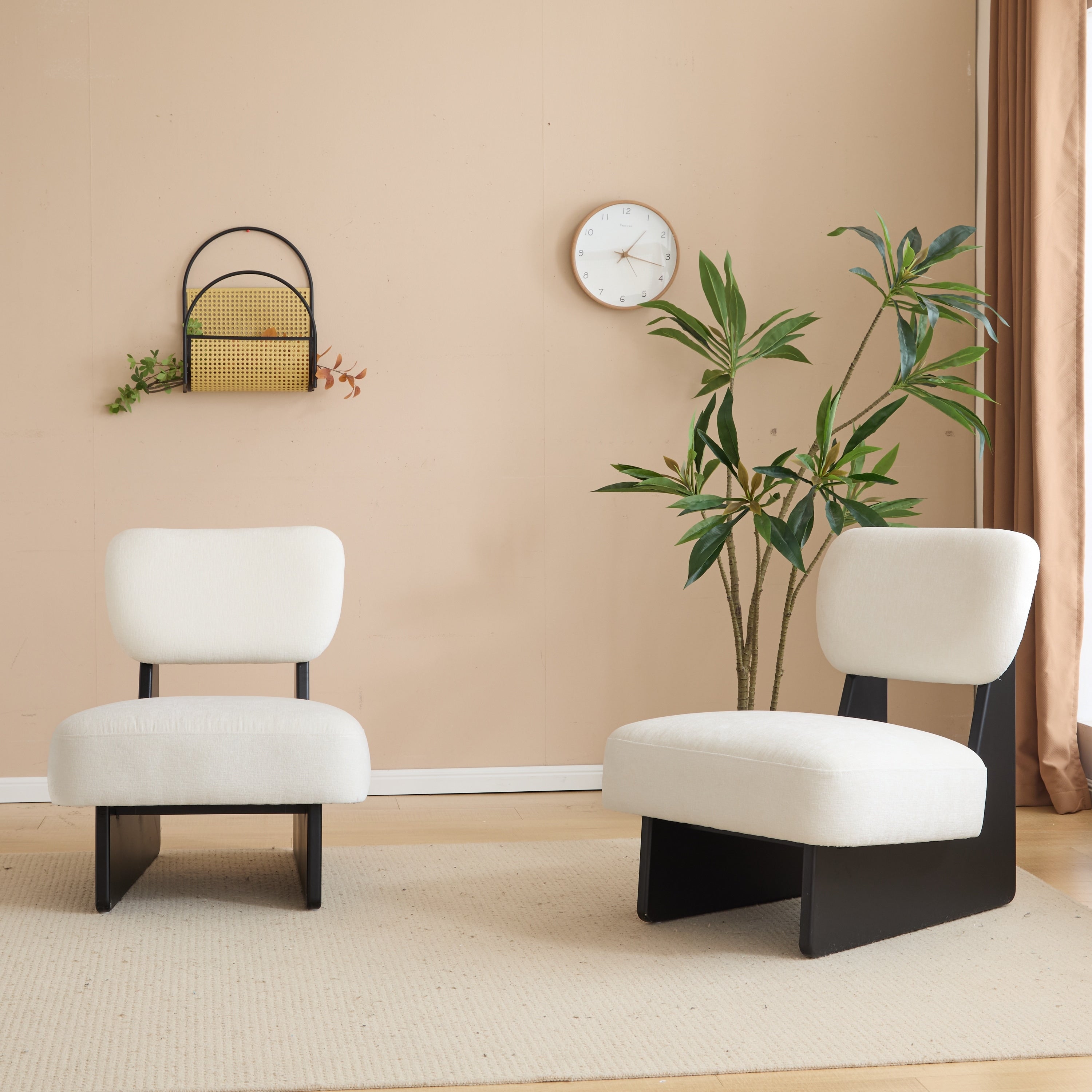 Lounge Chair Accent Chair Padded Chair Set Of 2 With Wood Frame Side Chair Corner Chair Dressing Chair
