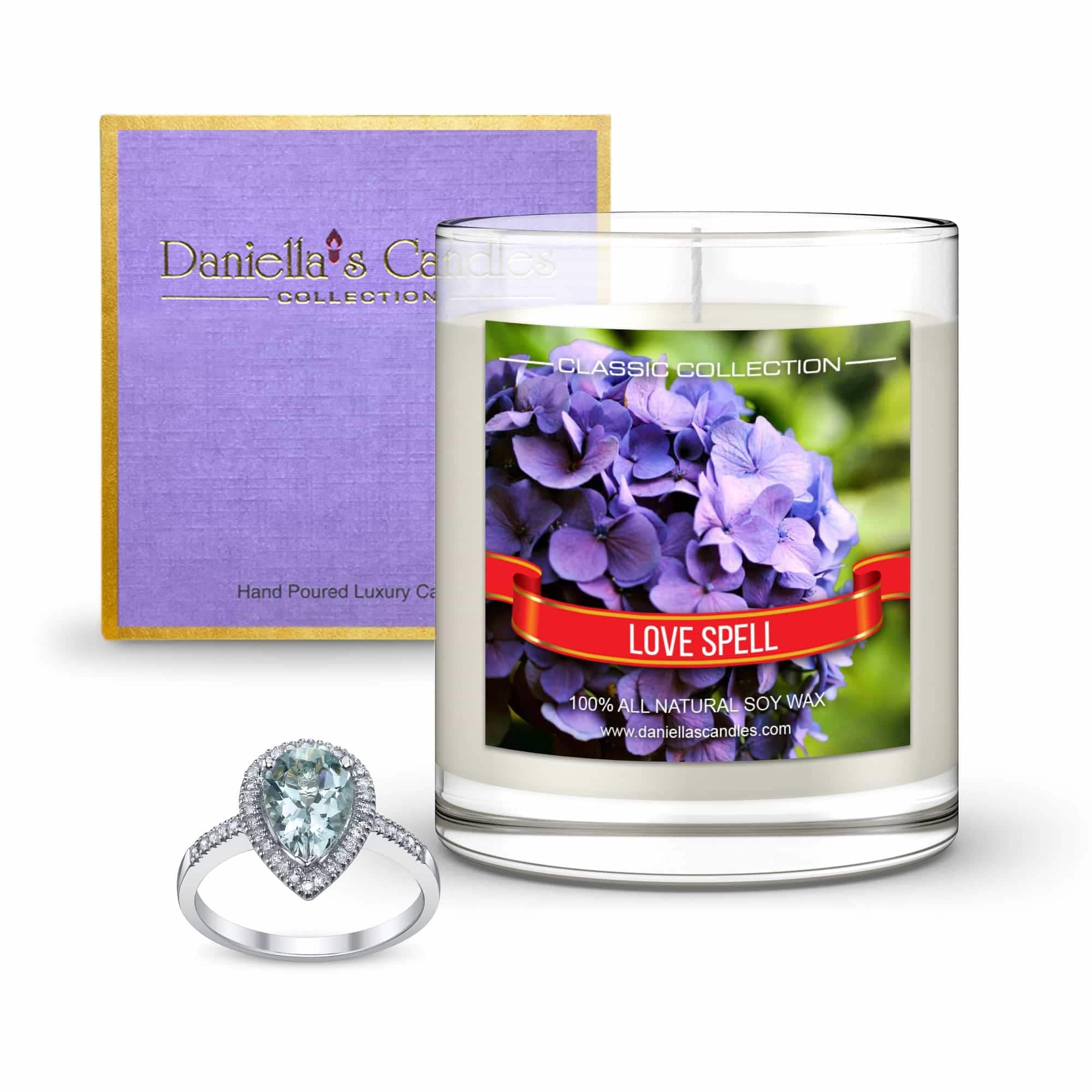 Love Spell Jewelry Candle Ring Size 8