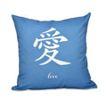 Love Word Print 18 Inch Throw Pillow