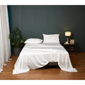 Loveland Premium 100 Cotton Fresh White Sheet Set With Pillowcases Top Grade Natural