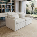 Loveseat Modular Sectional Sofa Cloud Couch Sofa Dual Layer Cushions For Living Room Apartment